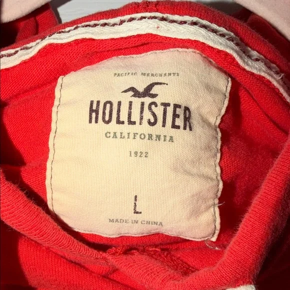 Hollister Women's Vibrant Red Hoodie Sweater - Picture 2 of 6